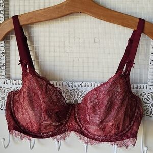 Victorias Secret Dream Angels Push-up without Padding 34DDD maroon